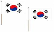 Håndholdt flag Syd Korea 15x22,5cm